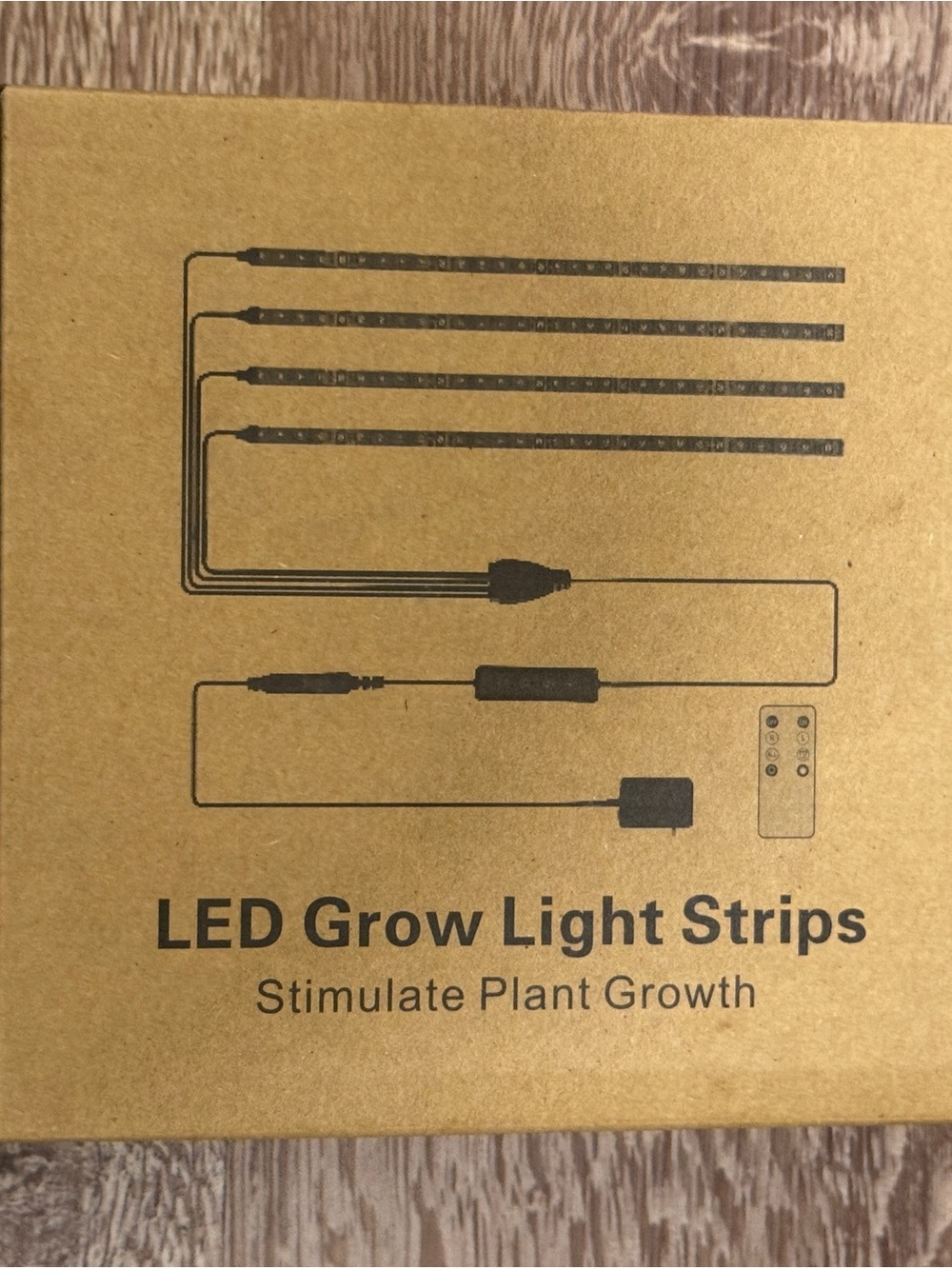 LED Grow Light Strips - Brown - Unbranded